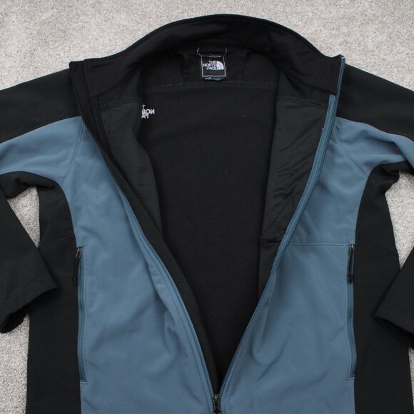 The North Face Jacket Mens Large Blue/Black Apex Bionic 3 Soft Shell Coat - Picture 8 of 14